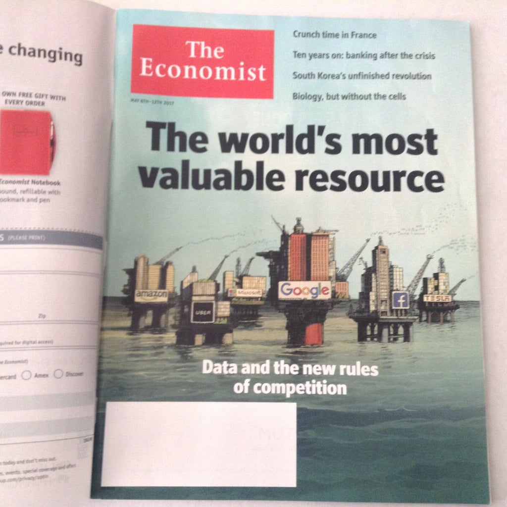 The Economist Magazine Data And New Rules Of Comp May 6-12, 2017 060817nonrh