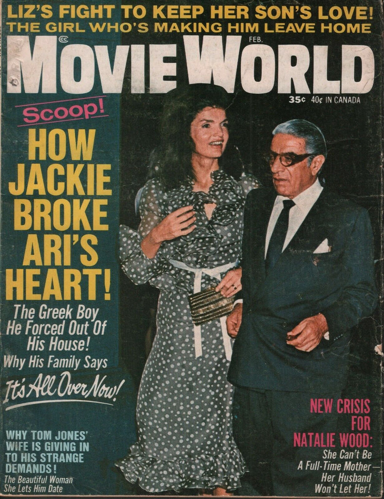 Movie World February 1971 Jackie Kennedy Onassis Natalie Wood 062019AME2