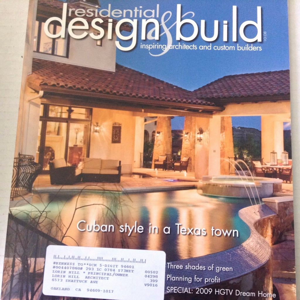 Residential Design & Build Magazine A Texas Town October 2008 071817nonrh2