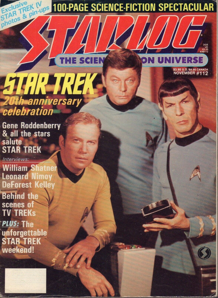 Starlog November 1986 Star Trek, William Shatner, Leonard Nimoy 042717nonDBE