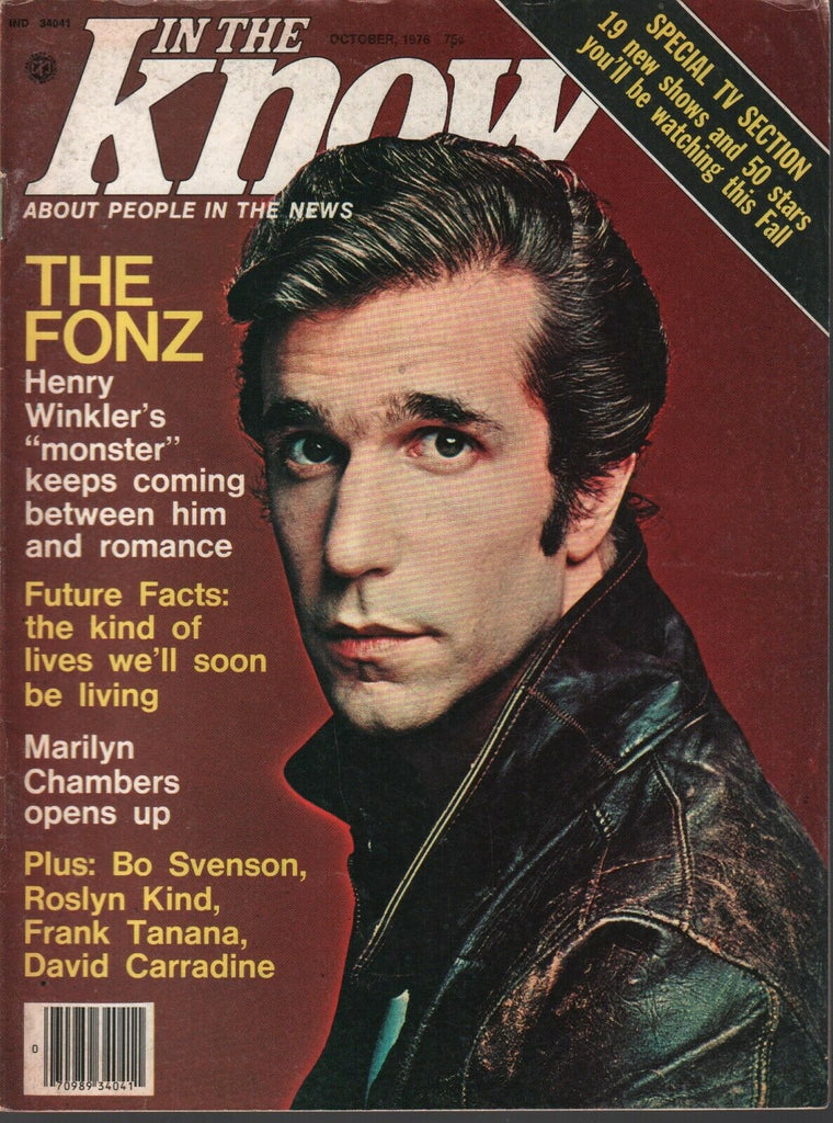 In The Know October 1976 Happy Days Fonzie Henry Winkler Bo Svenson 082520AME