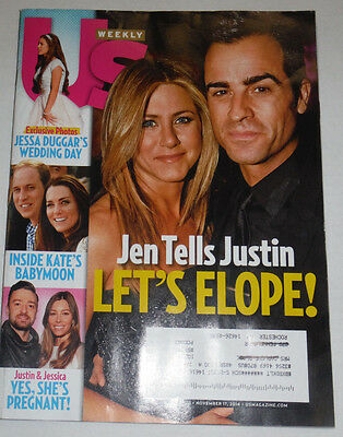 US Weekly Magazine Jennifer Aniston & Jessa Duggar November 2014 120514R