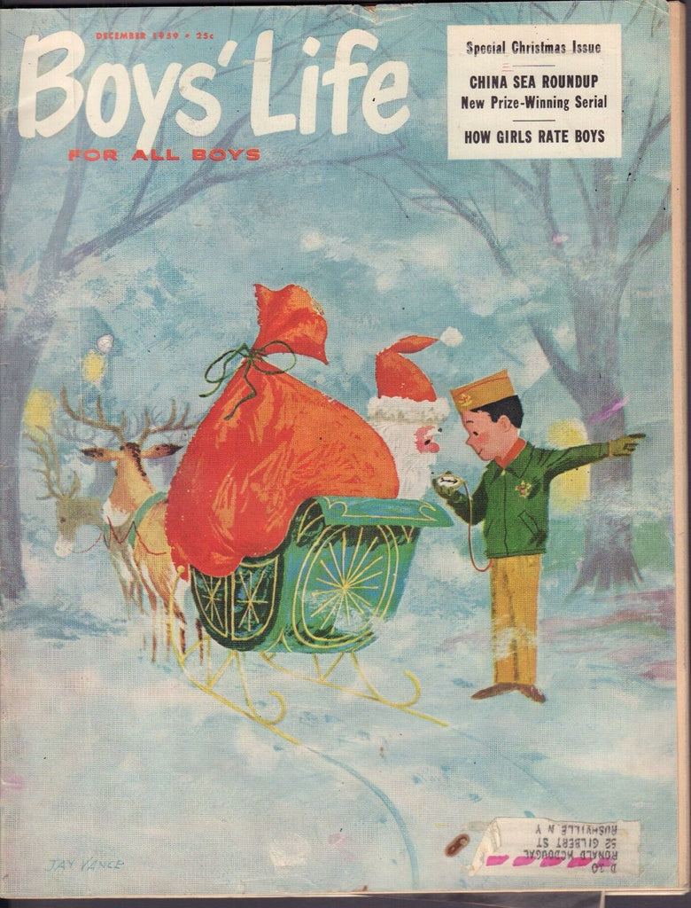 Boy's Life December 1959 China Sea Roundup, Christmas w/ML 011617DBE2