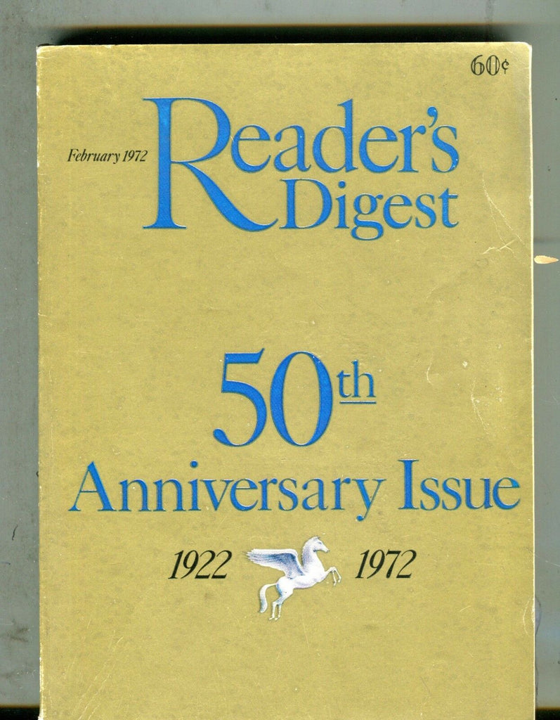 Reader's Digest Magazine Feburary 1972 Anniversary Issue 070317nonjhe