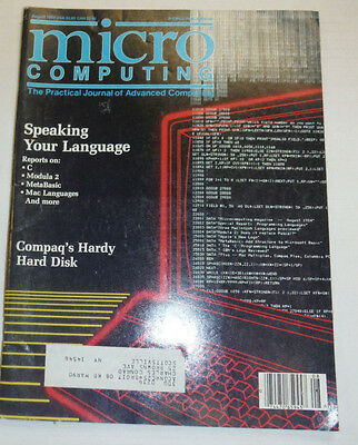 Microcomputing Magazine Compaq's Hardy Hard Disk August 1984 111214R2