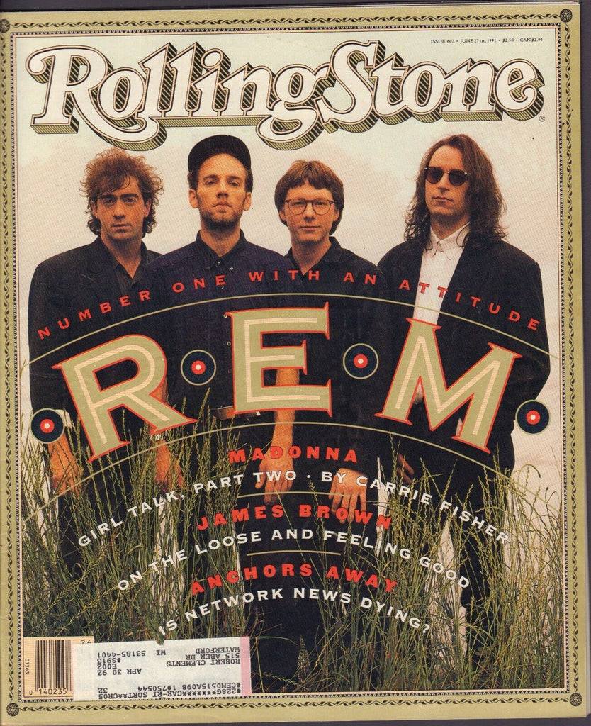 Rolling Stone June 27 1991 R.E.M. Madonna, James Brown w/ML 122616DBE
