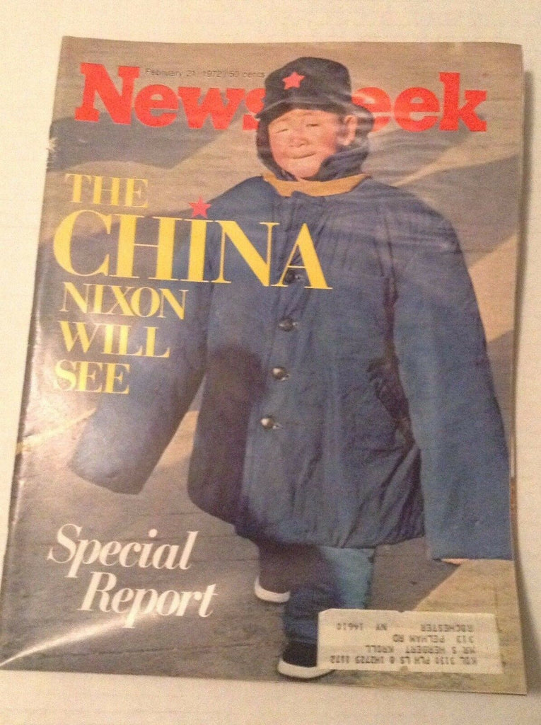 Newsweek Magazine The China Richard Nixon Seen February 21, 1972 101216R2
