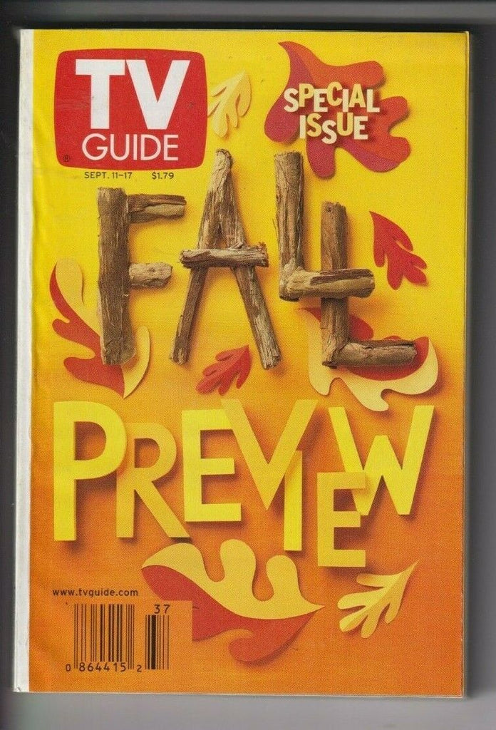 Tv Guide Mag Fall Preview September 11-17, 1999 110619nonr