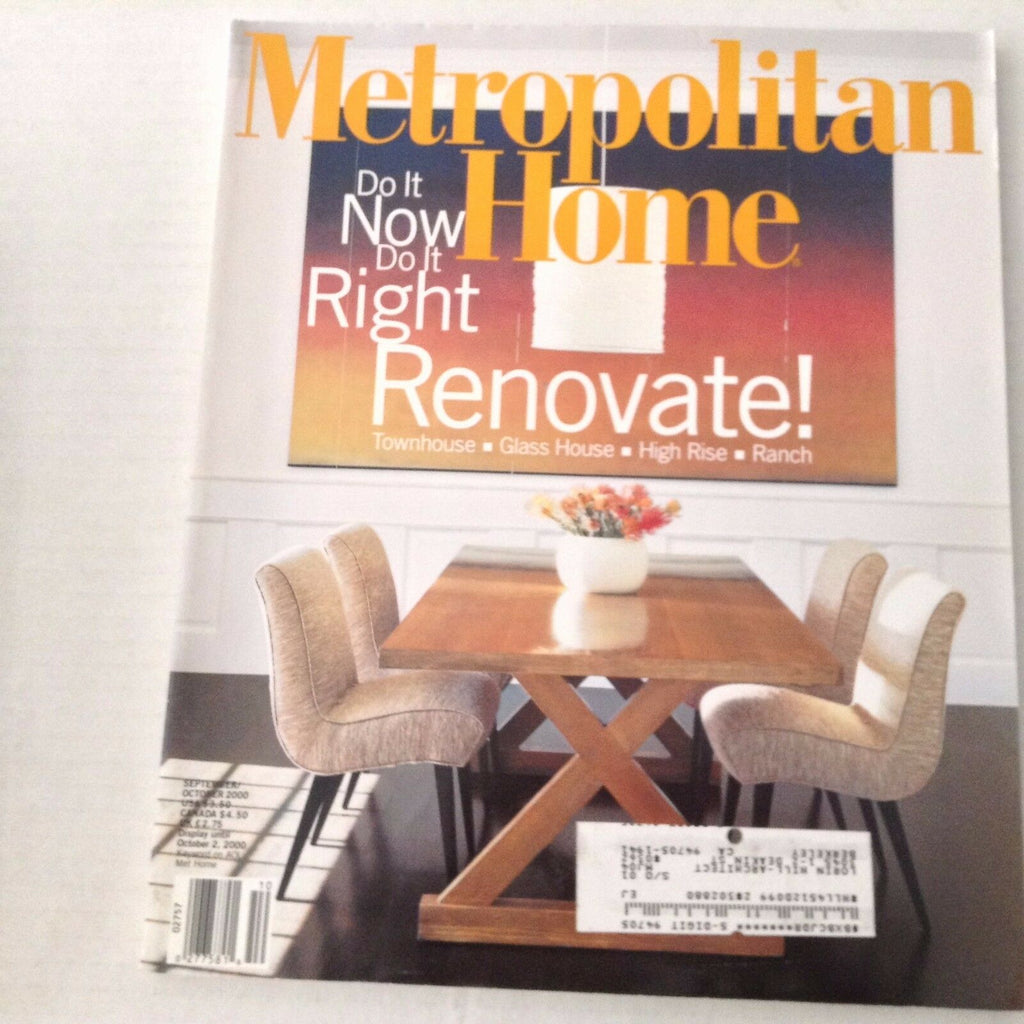 Metropolitan Home Magazine Renovate Townhouse Sept/October 2000 070417nonrh