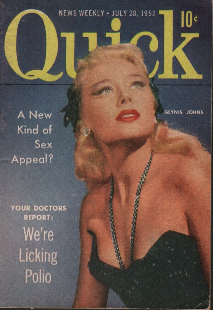 Quick News Weekly July 28 1952 Glynis Johns Cheesecake Pin Up 070819AME
