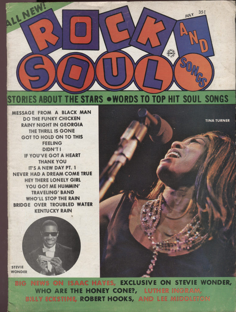 Rock and Soul Songs July 1970 Stevie Wonder Tina Turner 041320DBE