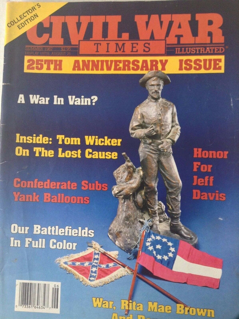 Civil War Times Magazine Honor For Jeff Davis Summer 1987 083017nonrh