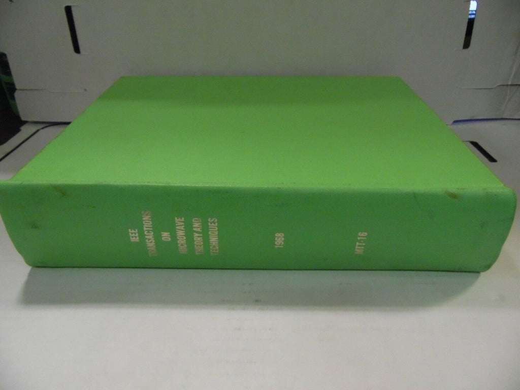 IEEE Transactions on Microwave Theory and Technique 1968 Ex-FAA 112318AME4