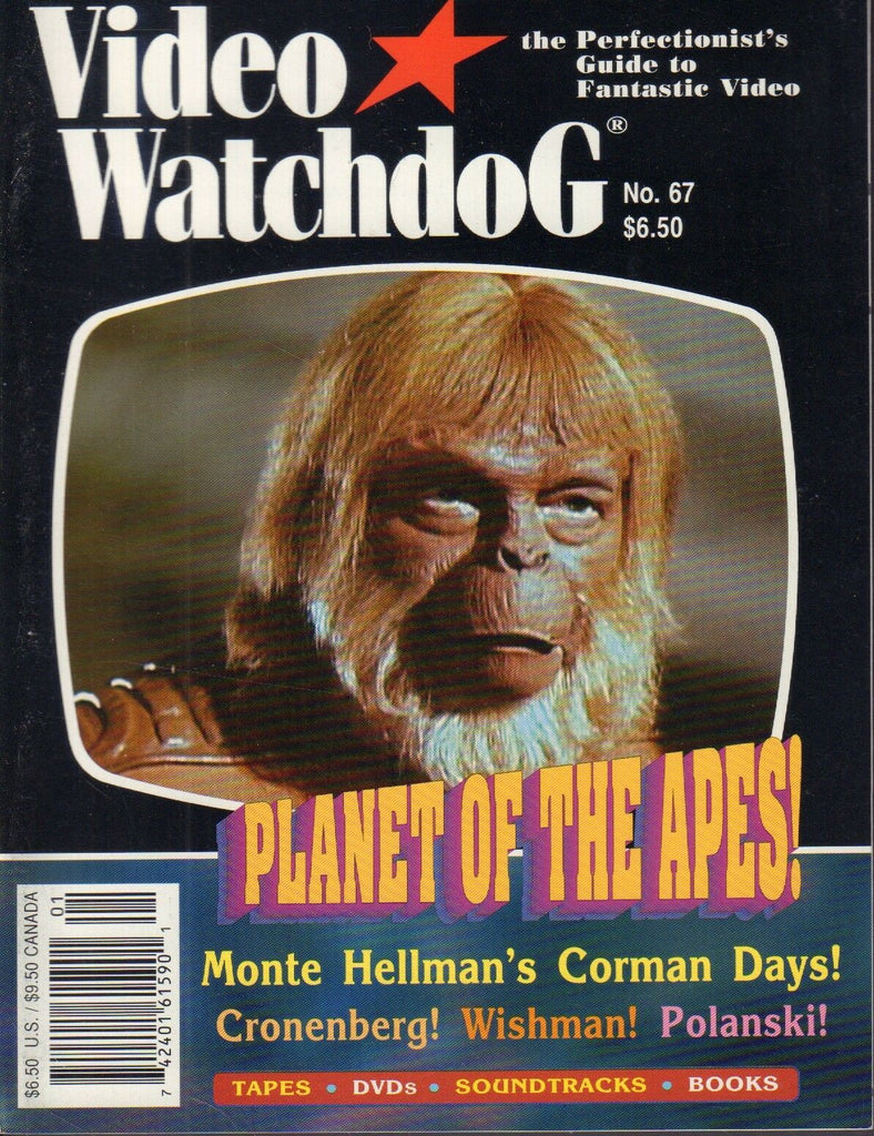 Video Watchdog no.67 Planet of the Apes Monte Hellman Cronenberg 021318DBE