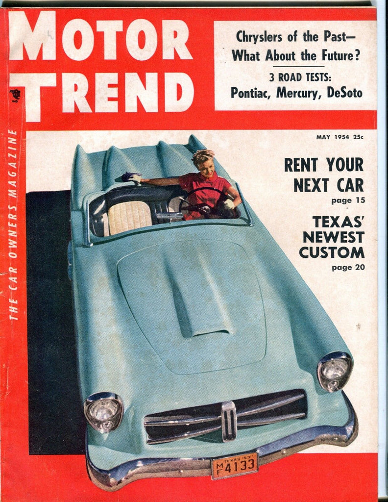Motor Trend Magazine May 1954 Pontiac Mercury EX No ML 053017nonjhe