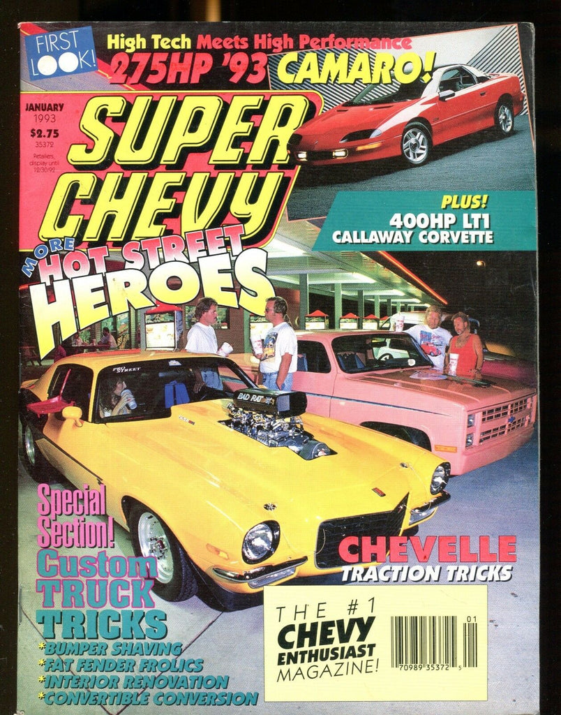 Super Chevy Magazine January 1993 Chevelle VG No ML 022817nonjhe