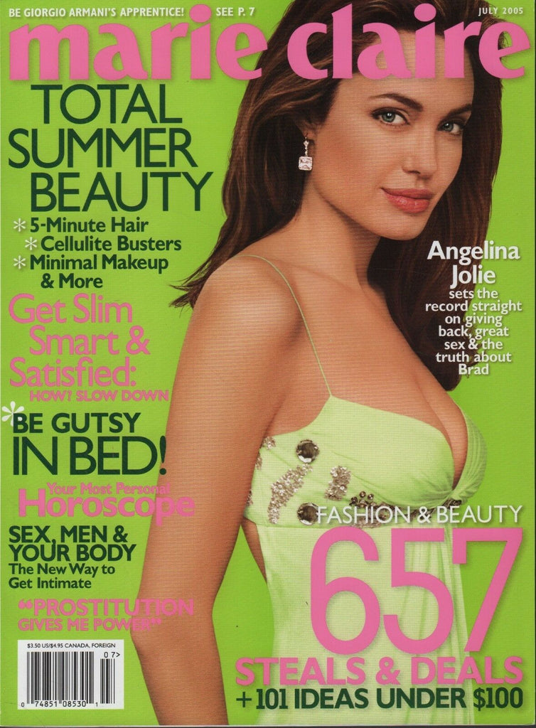 Marie Claire July 2005 Angelina Jolie 062718DBE
