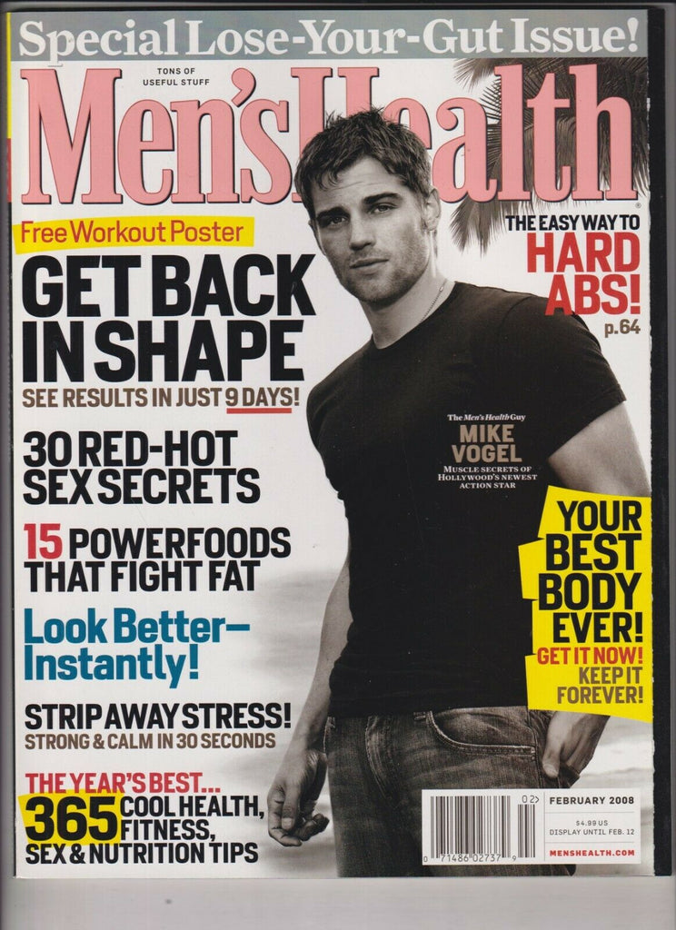 Men's Health Mag Mike Vogel 2008 To Do List February 2008 031320nonr