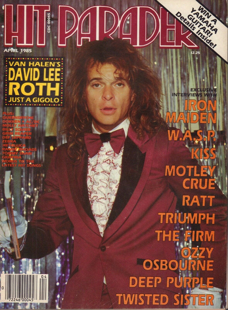 Hit Parader April 1985 David Lee Roth, Iron Maiden 050317nonDBE