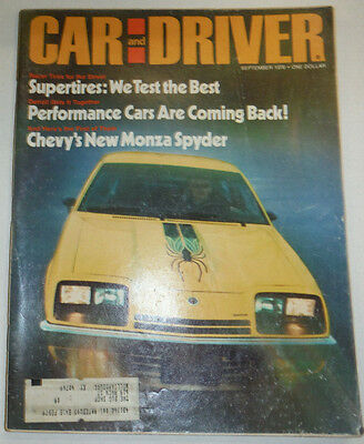 Car And Driver Magazine Supertires & Performance Cars September 1976 022715r