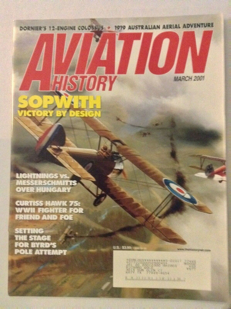 Aviation History Magazine Sopwith Victory By Design March 2001 050319nonrh