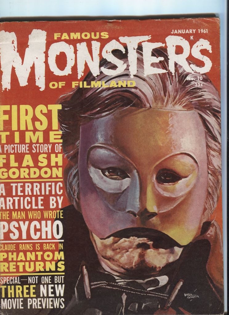Famous Monsters of Filmland # 10 January 1961 Flash Gordon Basil Gogos 090820DBT