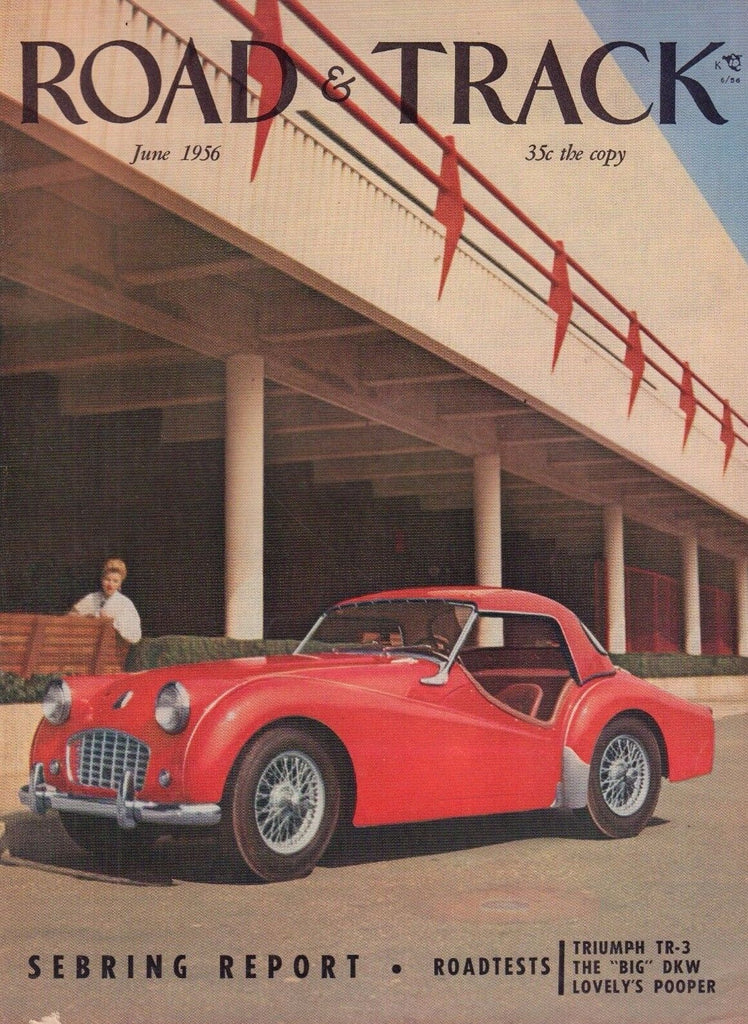 Road & Track June 1956 Sebring Report ,Bob Fergus, Lotus Marx XI 052417nonDBE