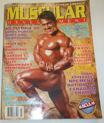 Muscular Development Magazine Lenda Murray & Chains For Gains March 1991 112114R