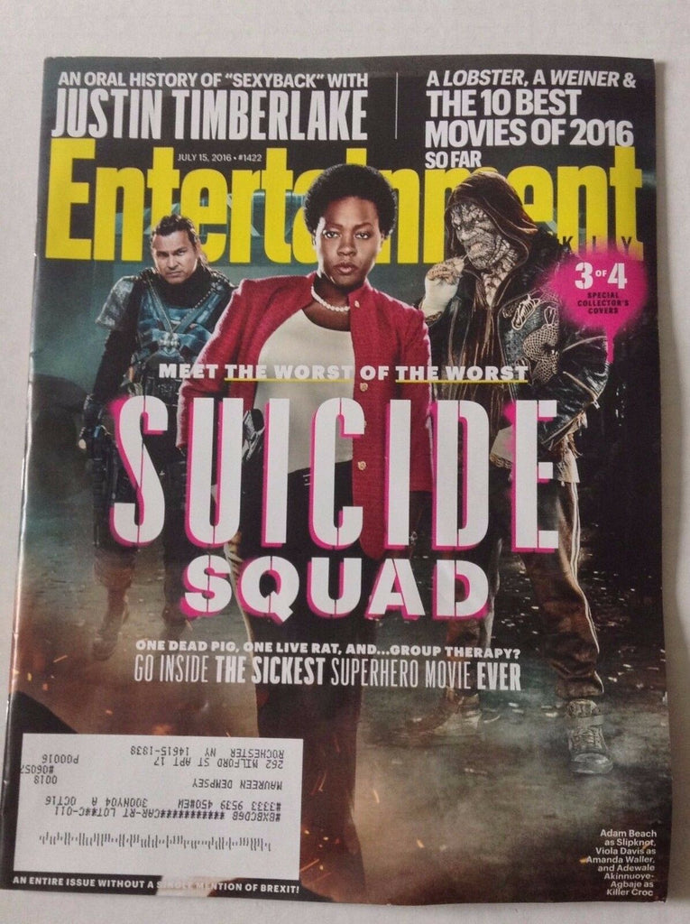 Entertainment Weekly Magazine Suicide Squad July 15, 2016 022917NONRH