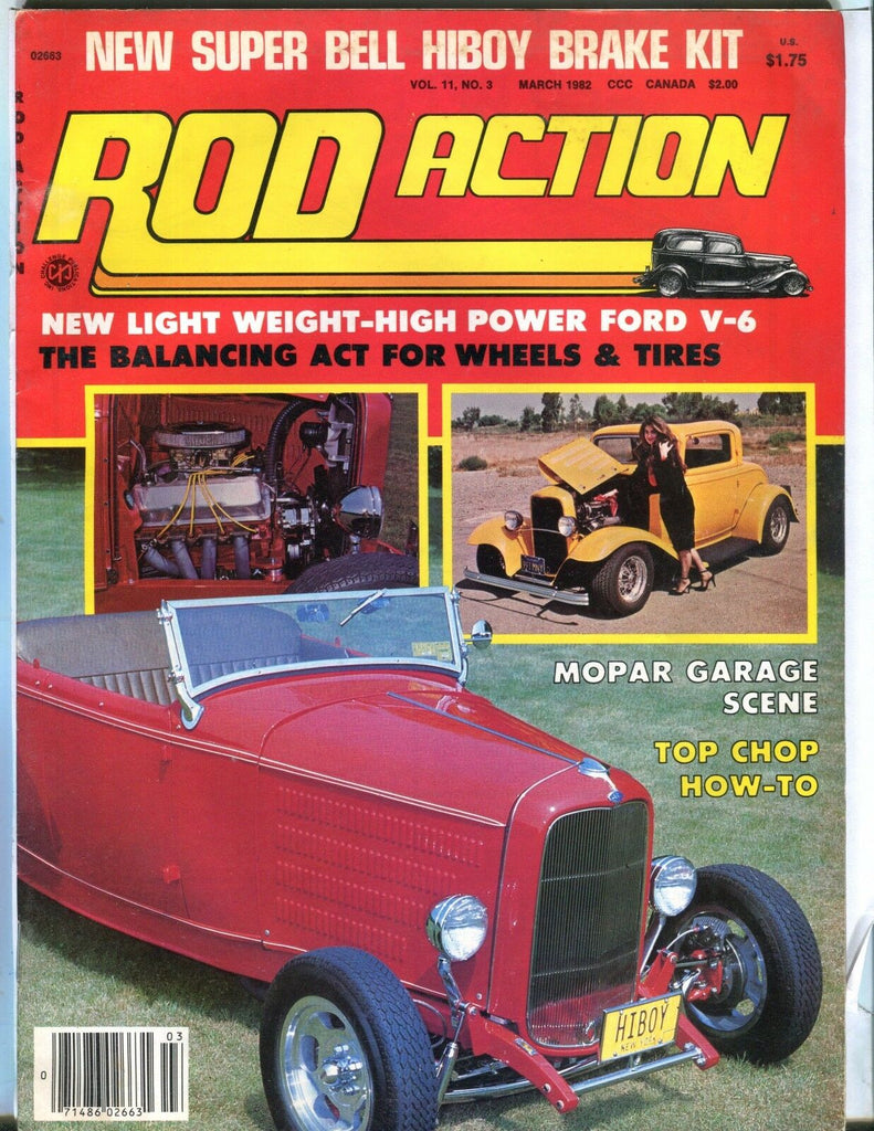 Rod Action Magazine March 1982 Mopar Garage Scene VG No ML 031417nonjhe