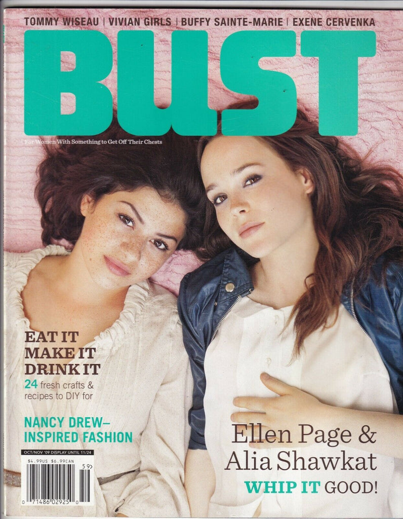 Bust Magazine Ellen Page Alia Shawkat October/November 2009 090319nonr