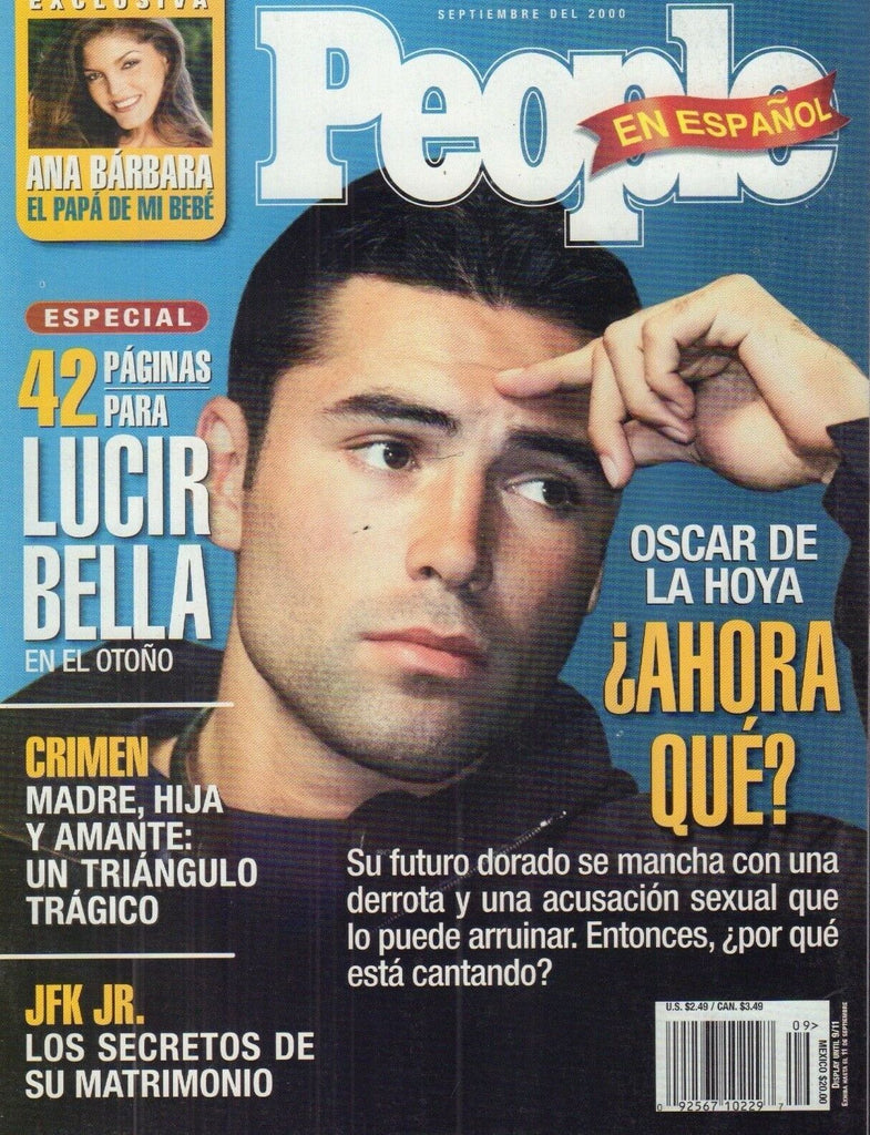 People Espanol Magazine Oscar De La Hoya Septiembre 2000 NO ML 012918nonr