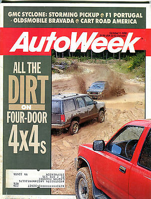 AutoWeek Magazine October 1 1990 Dirt On Four-Door 4x4s EX 021216jhe