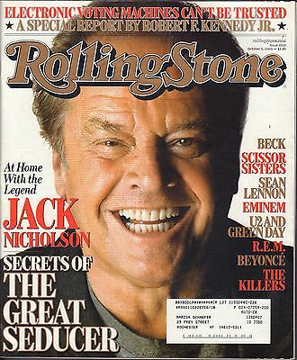 Rolling Stone October 5 2006 Jack Nicholson,Robert F.Kennedy.jr wML VG 082916DBE