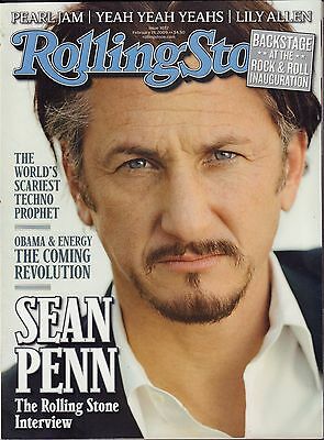 Rolling Stone February 19 2009 Sean Penn, Obama, Lily Allen VG 090816DBE