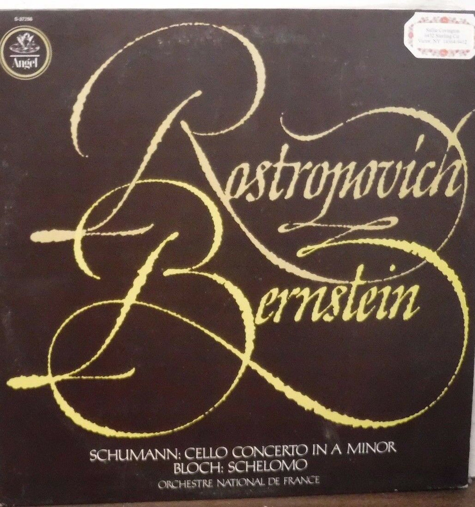 Rastropovich Bernstein Schumann Concerto in A Minor 33RPMSQ37256 122616LLE