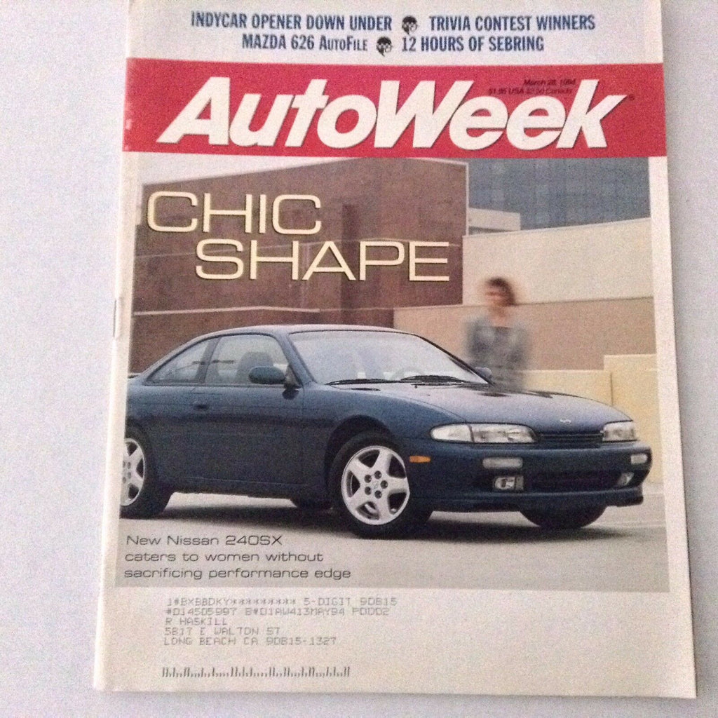 AutoWeek Magazine Nissan 240SX Indycar Opener March 28, 1994 061417nonrh2
