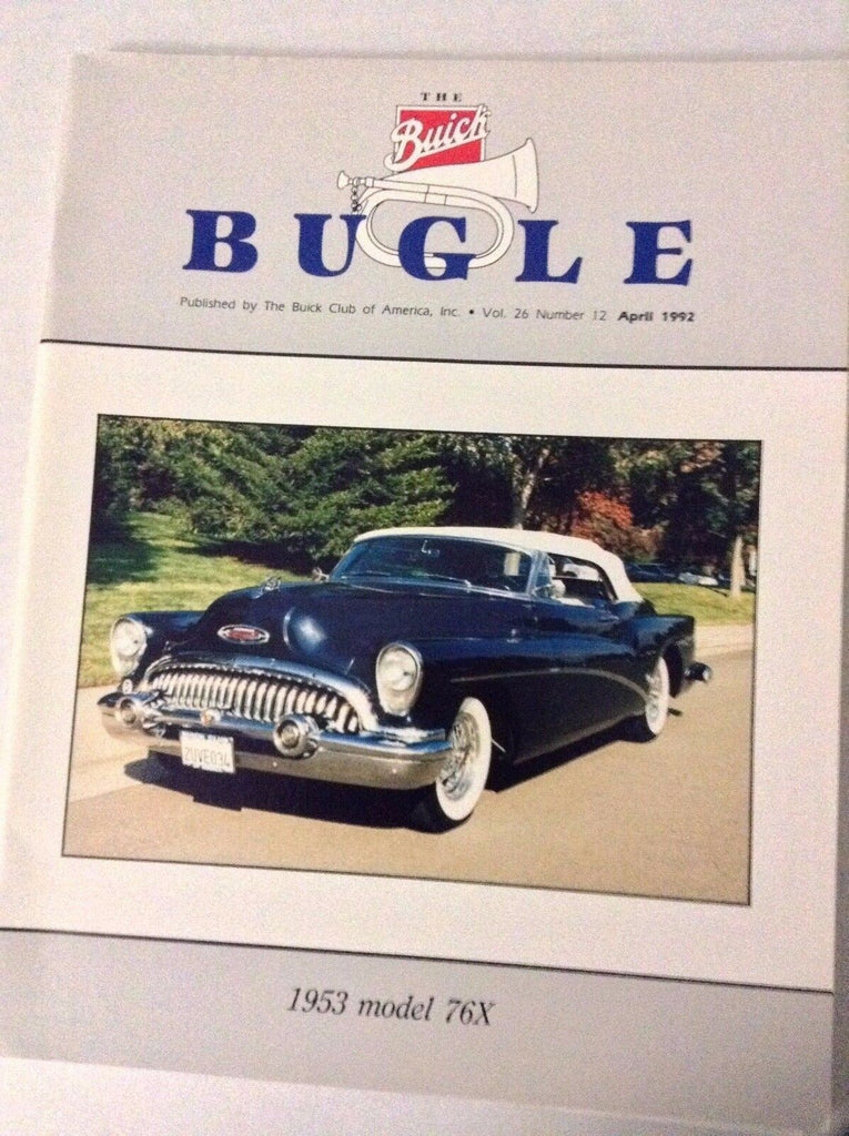 Buick Bugle Magazine 1953 Model 76X April 1992 032017NONRH