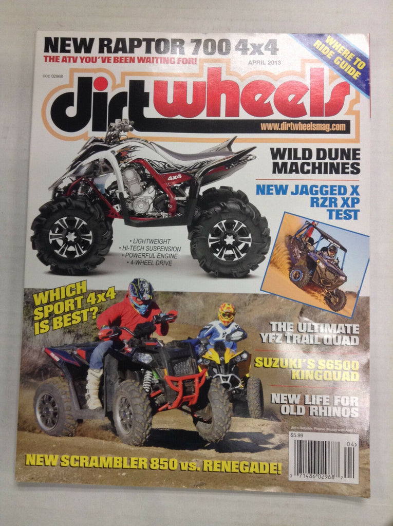 Dirt Wheels Magazine Wild Dune Machines Jagged X April 2013 032817nonR