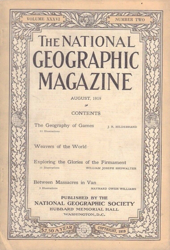 National Geographic August 1919 Weavers of The World 020717DBE