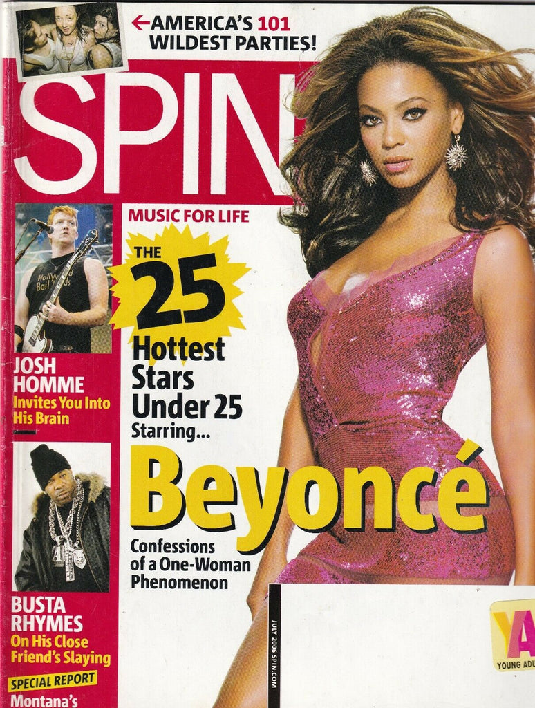Spin Magazine Beyonce Josh Homme Busta Rhymes July 2006 071619nonr