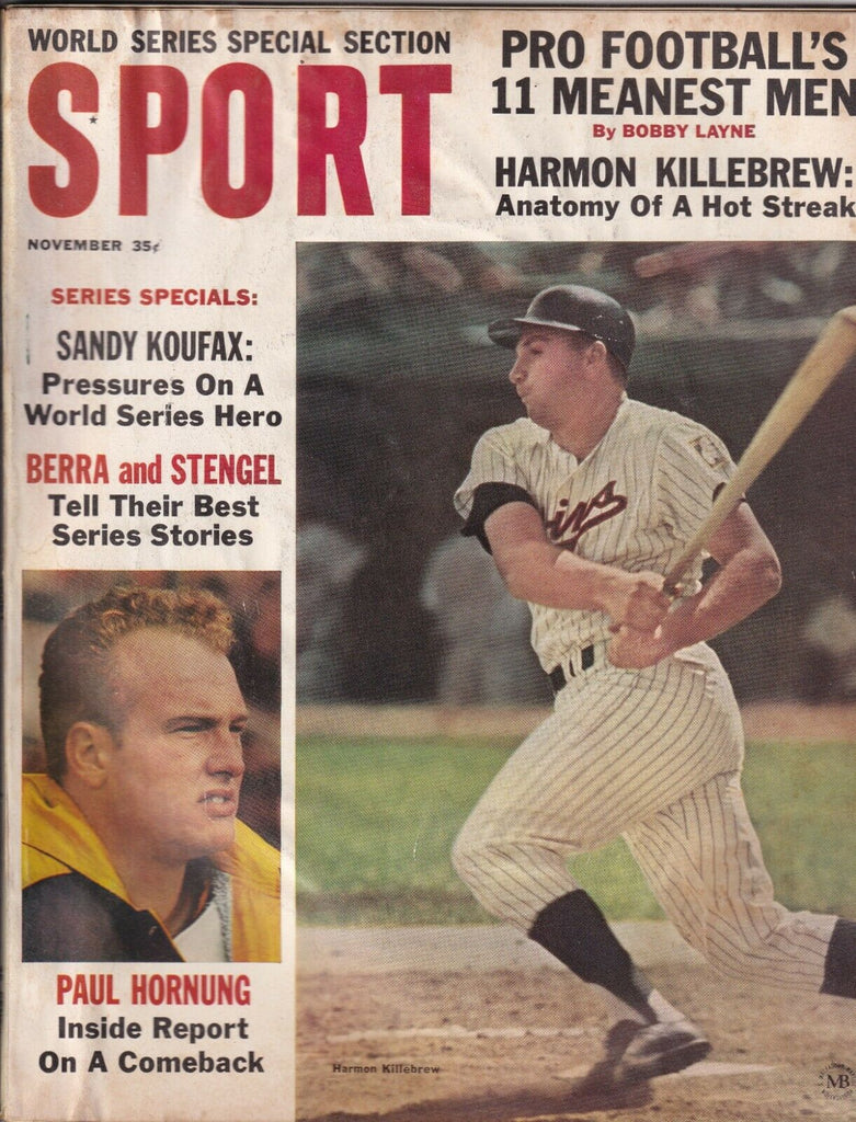 Sport Magazine Sandy Koufax Paul Hornung November 1964 073119nonr