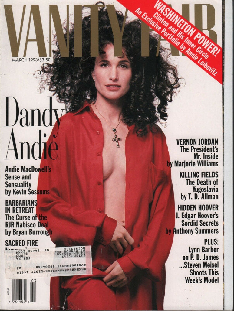 Vanity Fair March 1993 Vernon Jordan Dandy Andie Lynn Barber 092118AME