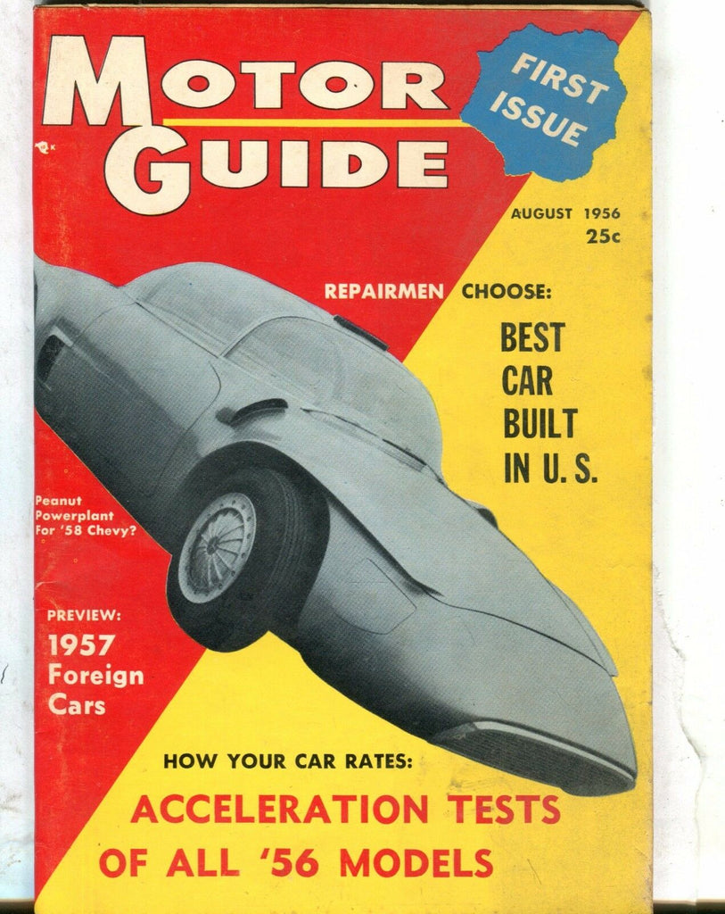 Motor Guide Magazine August 1956 '58 Chevy VG 060117nonjhe