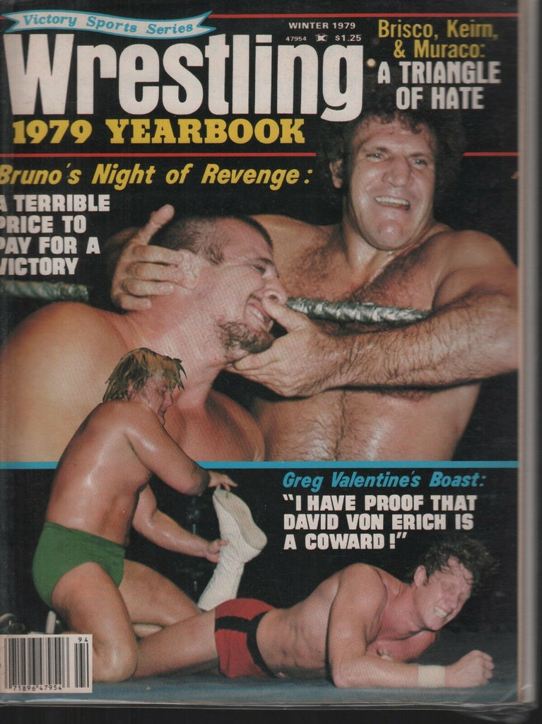 Wrestling 1979 Yearbook Greg Valentine Bruno 101118AME