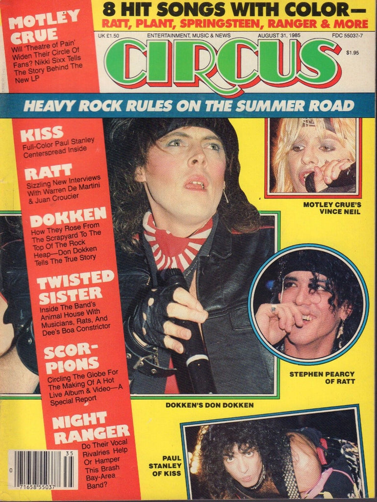 Circus August 31 1985 Motley Crue, Ratt, Dokken 050317nonDBE