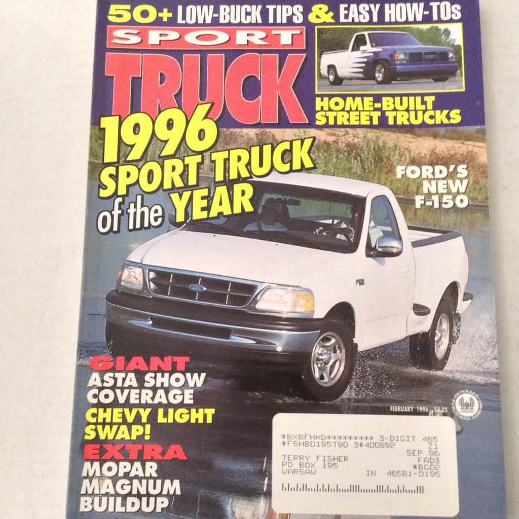 Sport Truck Magazine Ford's New F-150 ASTA Show February 1996 062017nonrh