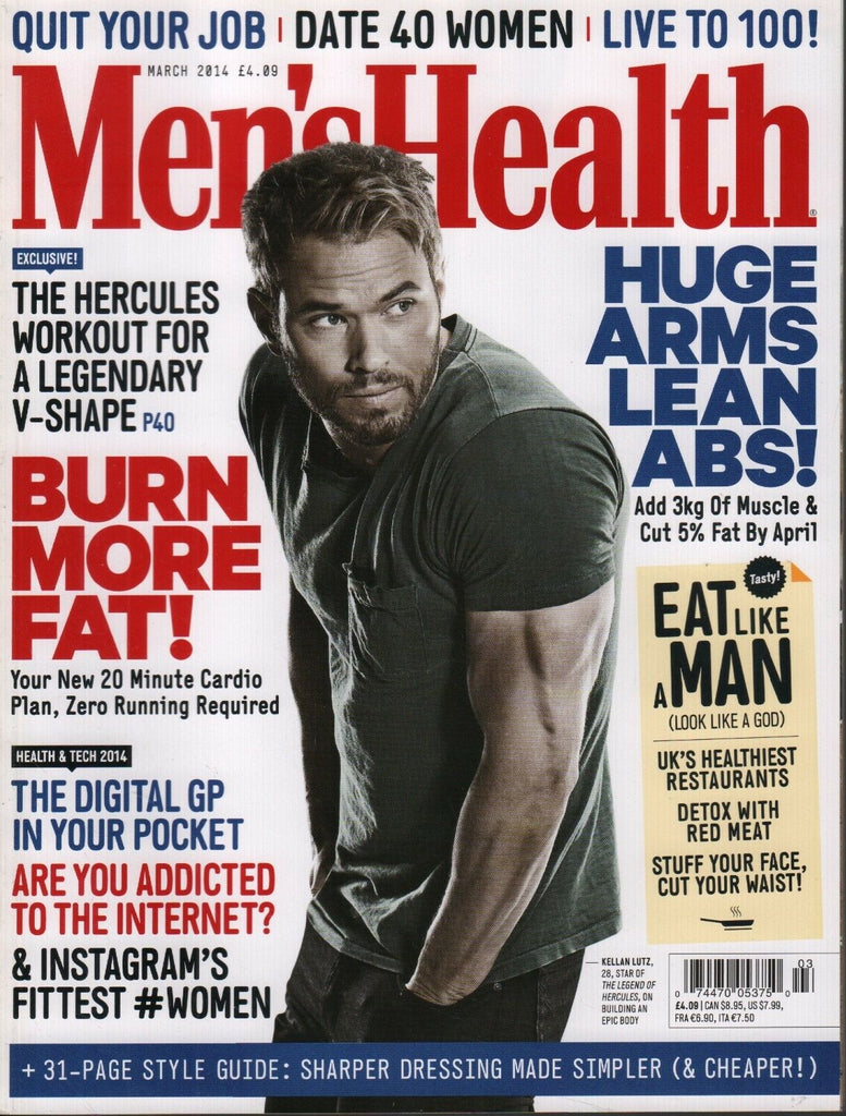 Men's Health UK March 2014 Kellan Lutz Patrik Giardino 111918DBE