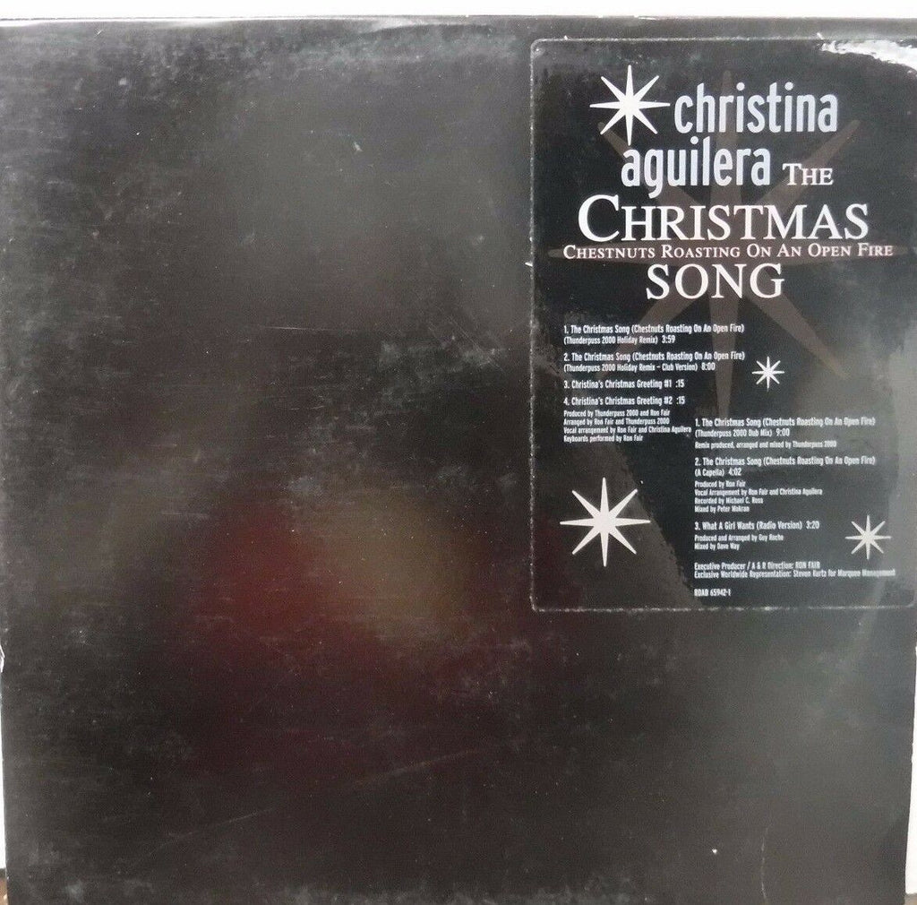 Christine Aguilera the Christmas Song 33RPM #65942 red vinyl 012817LLE