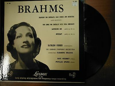 33 RPM Vinyl Four Songs for Brahms London Records LL903 LP 030515SM